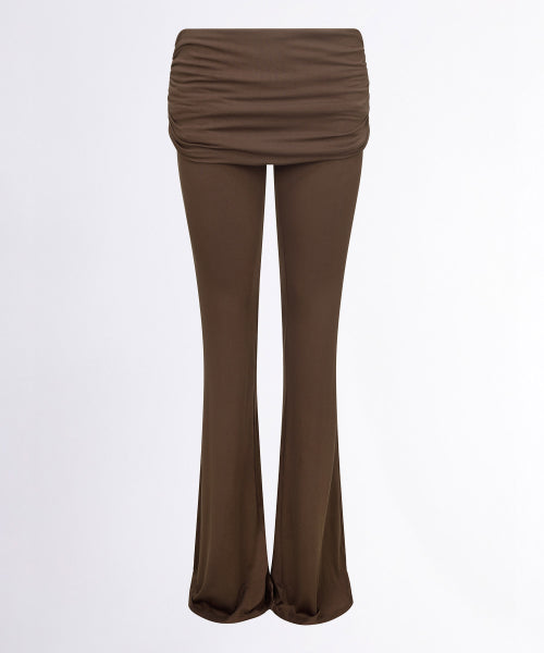 JERSEY LOWRISE TRACK PANTS - 4 COLORS BROWN