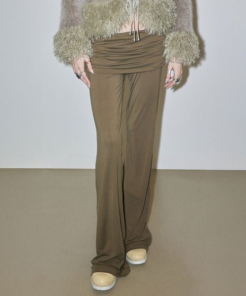 JERSEY LOWRISE TRACK PANTS - 4 COLORS KHAKI