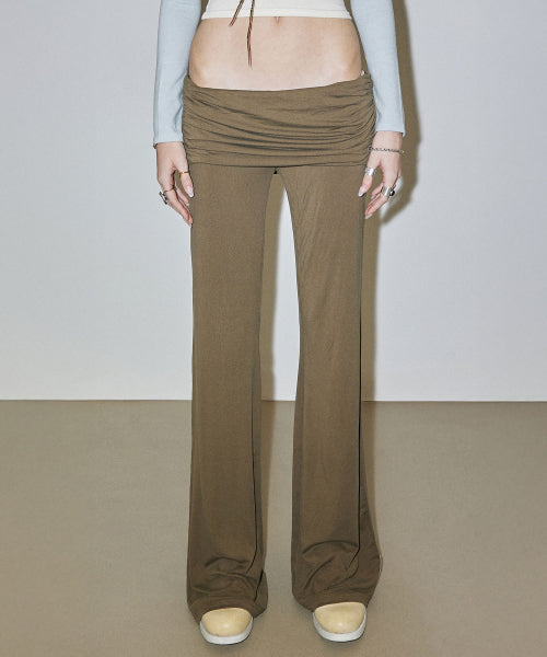 JERSEY LOWRISE TRACK PANTS - 4 COLORS KHAKI