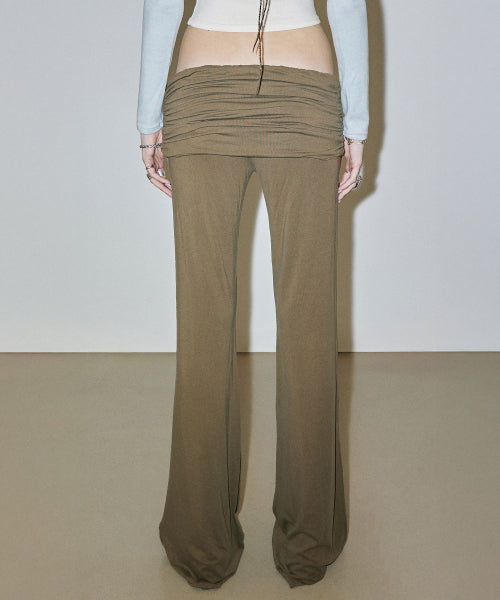JERSEY LOWRISE TRACK PANTS - 4 COLORS KHAKI