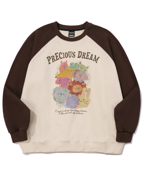 RAGLAN SWEATSHIRT - 2 COLORS BROWN