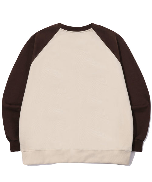RAGLAN SWEATSHIRT - 2 COLORS BROWN
