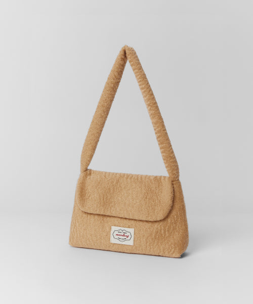 POI BOUCLE FLEECE SHOULDER BAG - 4 COLORS PINK