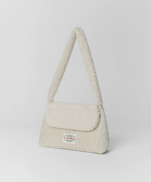 POI BOUCLE FLEECE SHOULDER BAG - 4 COLORS PINK