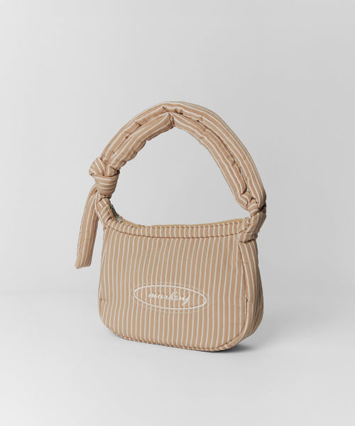 MARO MERRY STRIPE PADDING CROSSBODY BAG - 3 COLORS PINK