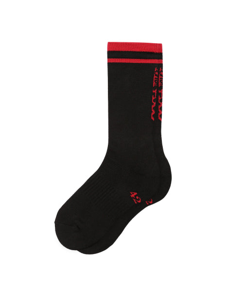 [5 PACK] RUNNING CREW FLOGGER FIT SOCKS - 3 COLORS BLACK