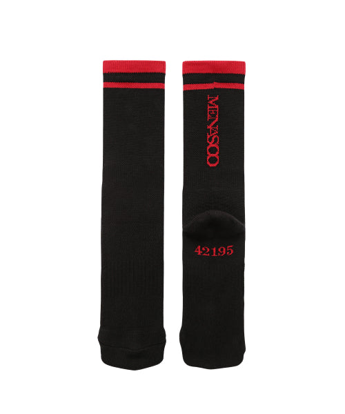 [5 PACK] RUNNING CREW FLOGGER FIT SOCKS - 3 COLORS BLACK