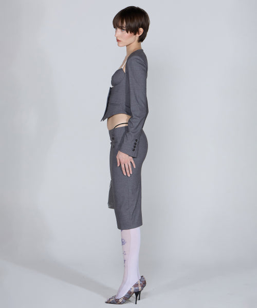 BODICES TWO PIECE WOOL BLAZER - 2 COLORS GREY