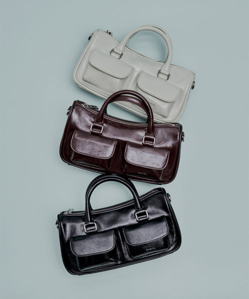 CHUBBY HALF BAG · - 2 COLORS BLACK
