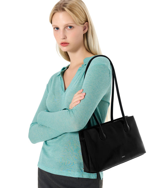 SQUARE LOW BAG · - 2 COLORS BLACK