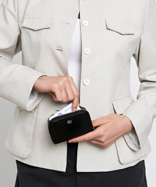 POST WALLET · - 2 COLORS BLACK