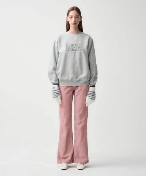 W CORDUROY BOOTS CUT PANTS - 2 COLORS PINK