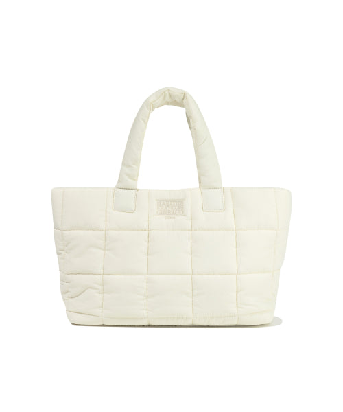 CLASSIC LOGO PADDING TOTE BAG BABY - 4 COLORS IVORY