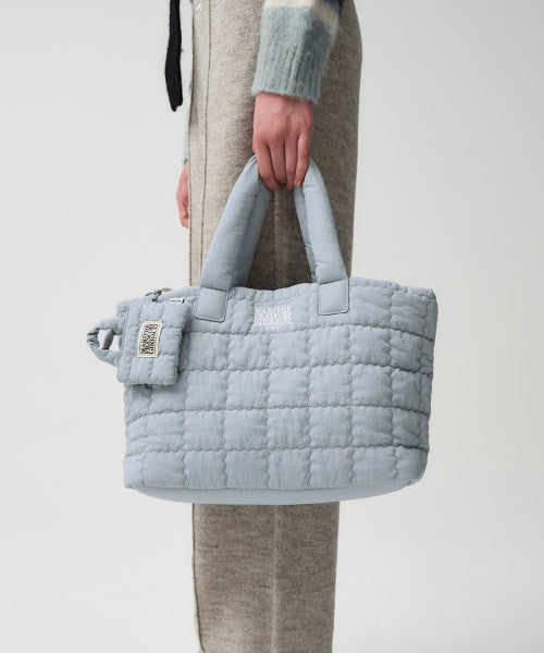 CLASSIC LOGO PADDING TOTE BAG BABY - 4 COLORS SKY BLUE