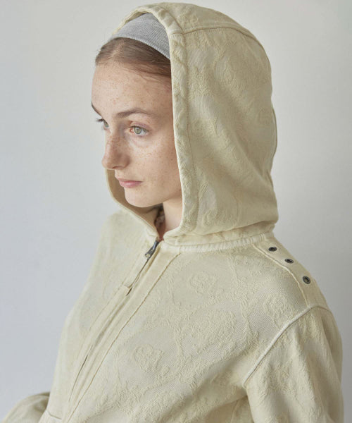 JACQUARD HOODIE ZIP UP - 4 COLORS AS SHOWN
