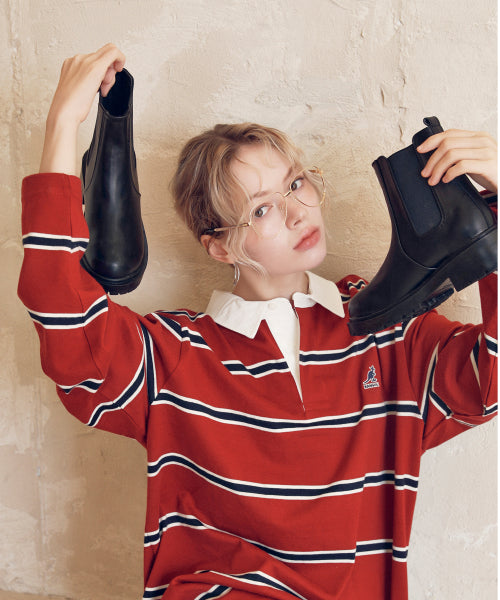 ROUND TOE BOOTS CHELSEA BLACK