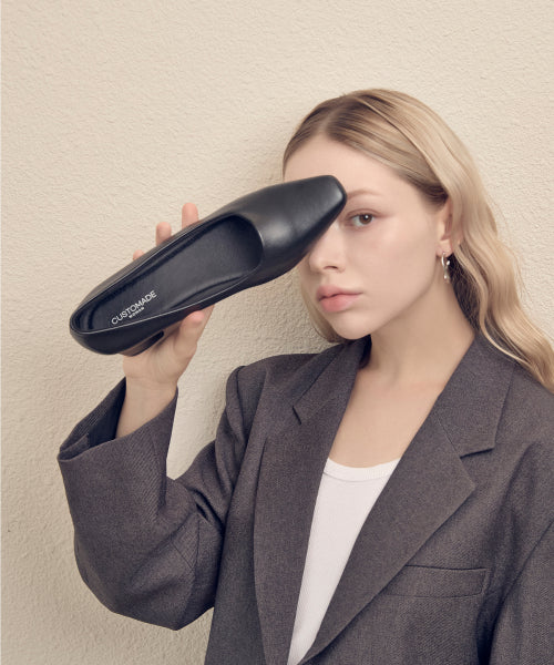 MIDDLE HEEL PUMPS BLACK