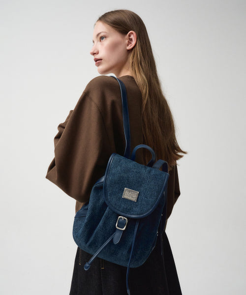 CLASSIC LOGO BUCKLE BACKPACK - 4 COLORS BLUE