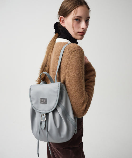 CLASSIC LOGO BUCKLE BACKPACK - 4 COLORS GREY