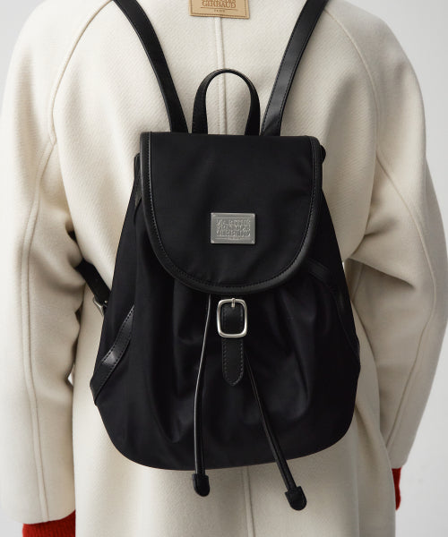 CLASSIC LOGO BUCKLE BACKPACK - 4 COLORS BLACK