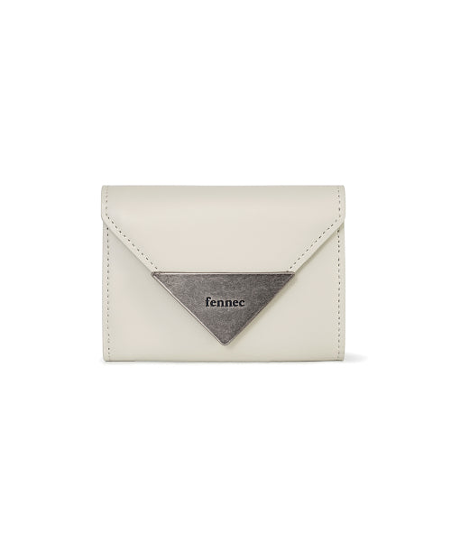 MATT TRIANGLE WALLET - 4 COLORS CREAM