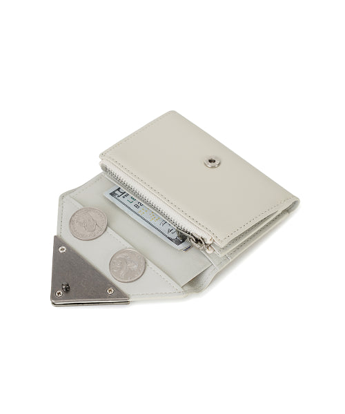 MATT TRIANGLE WALLET - 4 COLORS CREAM