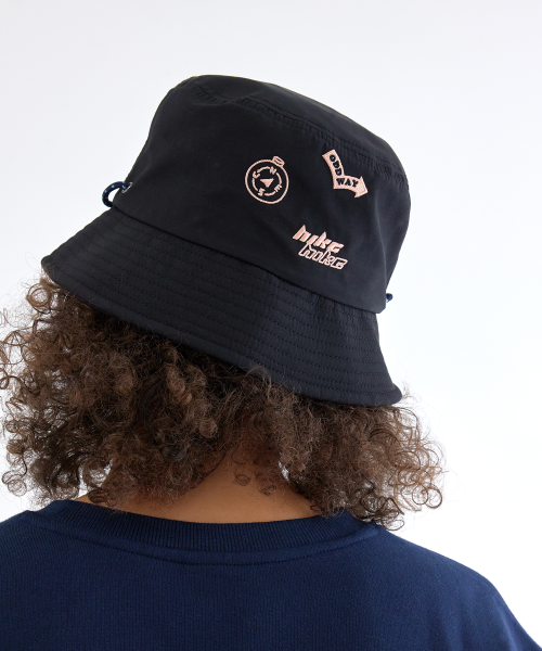 UV PROTECTION SUPPLEX BUCKET HAT - HIDDEN SPOT BLACK