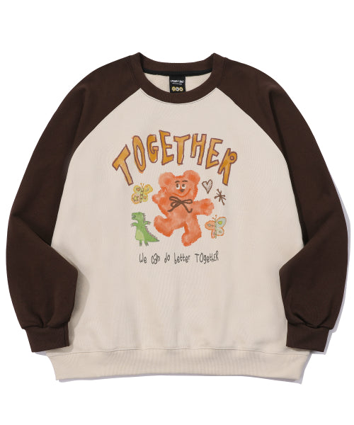 DO IT BETTER RAGLAN SWEATSHIRT BROWN