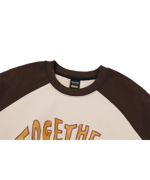 DO IT BETTER RAGLAN SWEATSHIRT BROWN