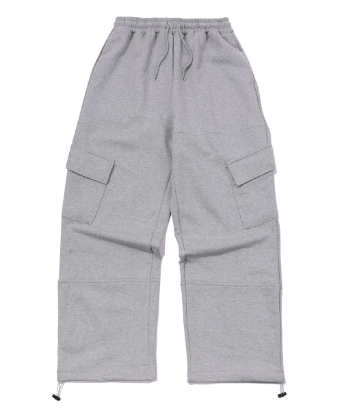 WIDE OVER CARGO SWEATPANTS GREY