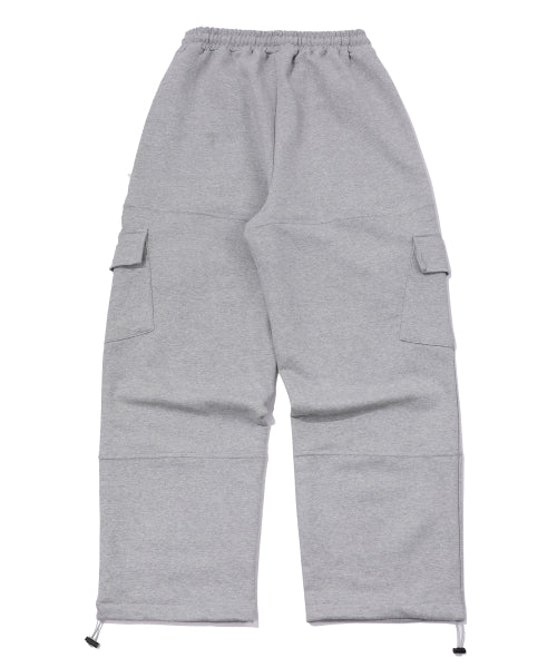 WIDE OVER CARGO SWEATPANTS GREY