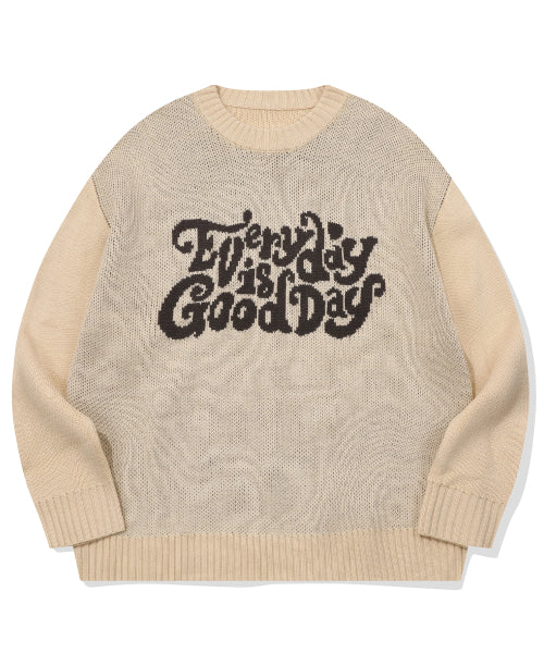 DAY PULLOVER SWEATER - 2 COLORS CREAM