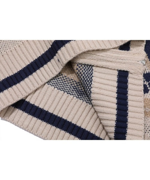 2-WAY BUNNY CROP ZIP-UP KNIT - 2 COLORS CREAM