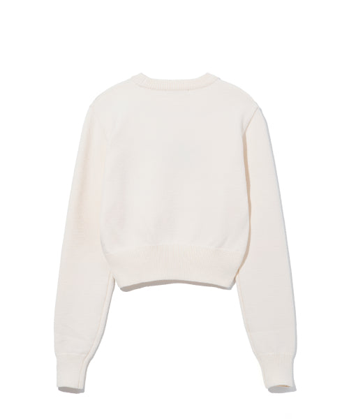 LETTER STAR CROP KNIT BAG 3COLOR