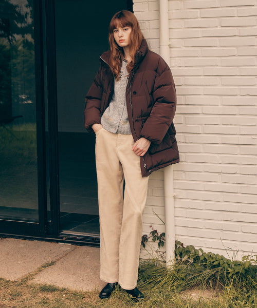 BASIC CORDUROY PANTS - 4 COLORS IVORY
