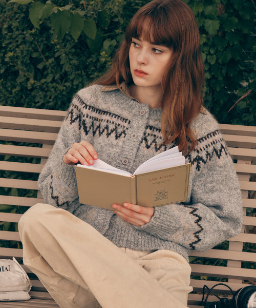 ROUND COWICHAN CARDIGAN - 4 COLORS GREY