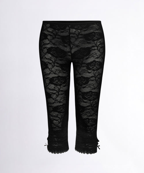 90S LACE LEGGINGS BLACK