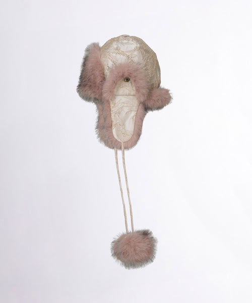 JACQUARD TROOPER HAT PALE AS SHOWN