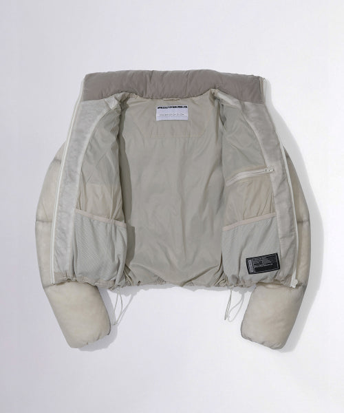 104 SHEER CROPPED PUFFER DOWN RAW AS SHOWN
