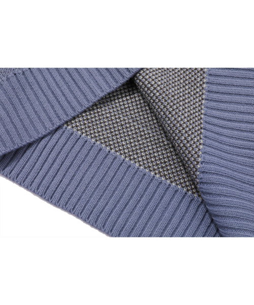 STRIPE WAPPEN KNIT - 2 COLORS LAVENDER