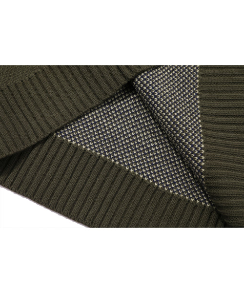 STRIPE WAPPEN KNIT - 2 COLORS NAVY