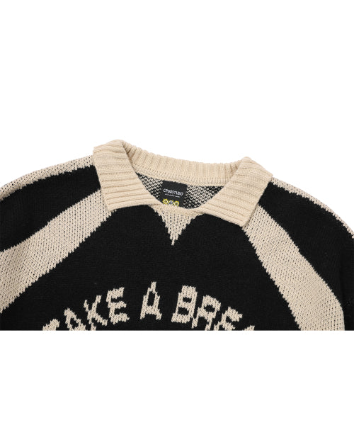 COLLAR PULLOVER KNIT - 2 COLORS BLACK