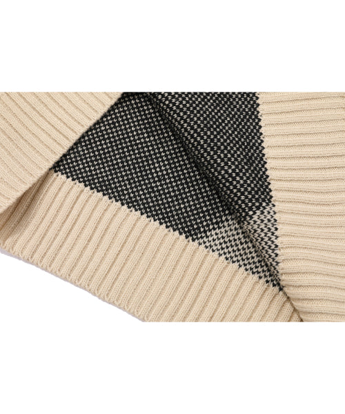 COLLAR PULLOVER KNIT - 2 COLORS BLACK