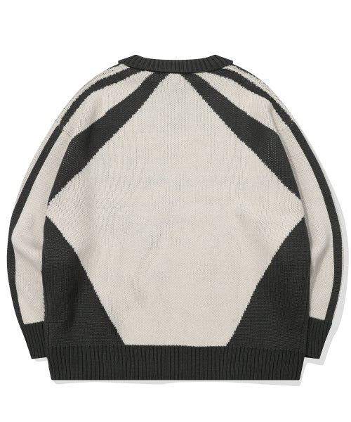 COLLAR PULLOVER KNIT - 2 COLORS CREAM
