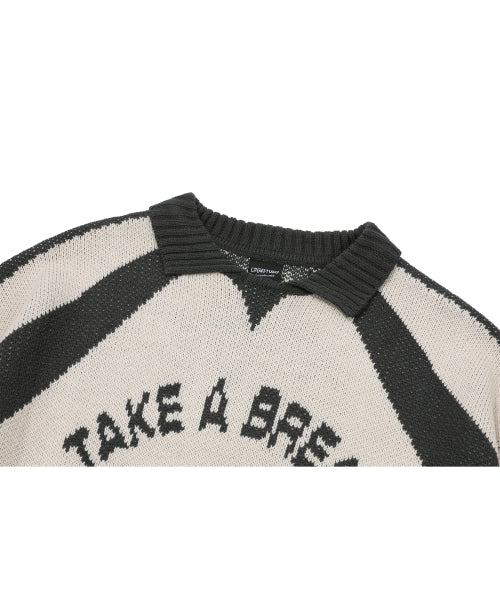 COLLAR PULLOVER KNIT - 2 COLORS CREAM