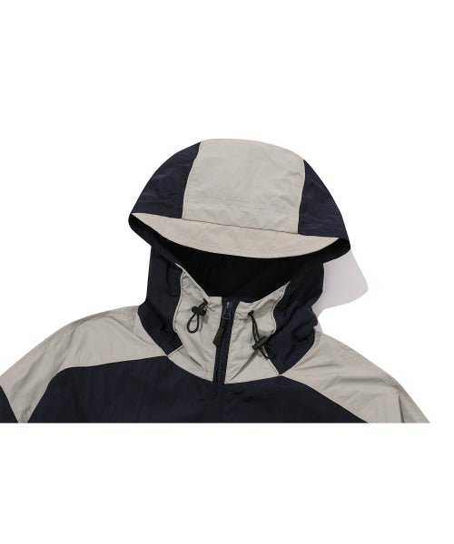 HOOD WINDBREAKER - 2 COLORS NAVY