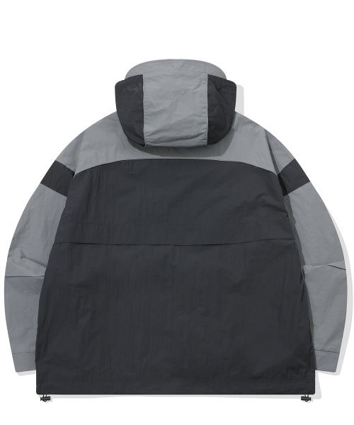 HOOD WINDBREAKER - 2 COLORS CHARCOAL