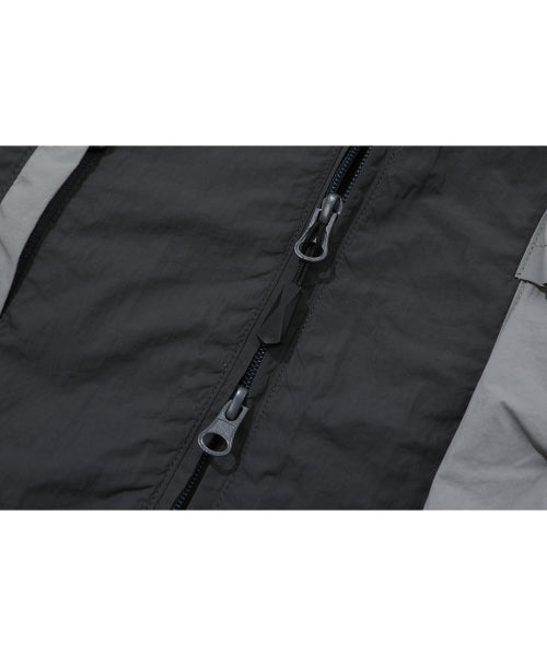 HOOD WINDBREAKER - 2 COLORS CHARCOAL