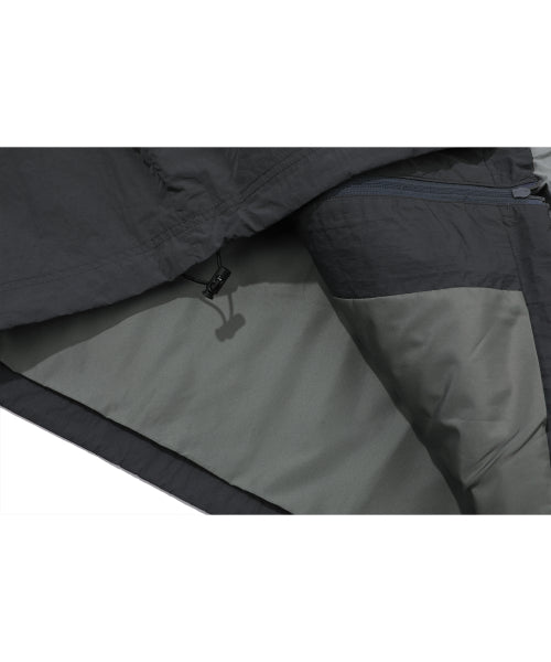 HOOD WINDBREAKER - 2 COLORS CHARCOAL