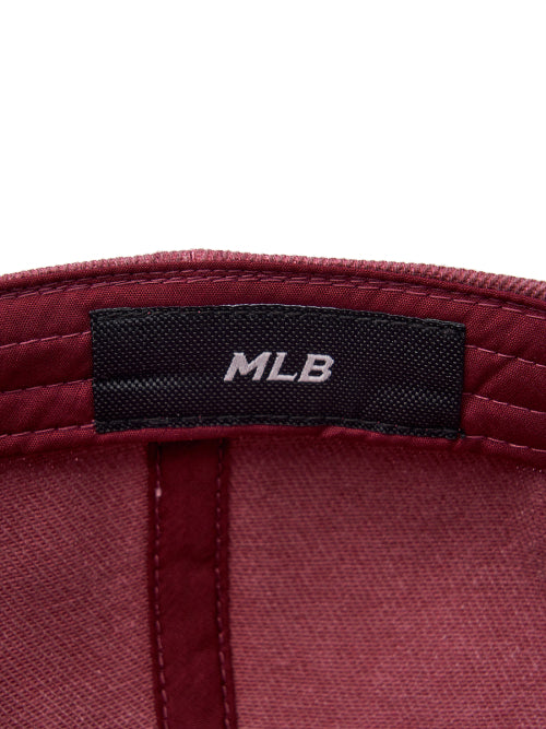 DAMAGE WASHED UNSTRUCTURED BALL CAP NY #KARINA同款! - 6 COLORS BURGUNDY